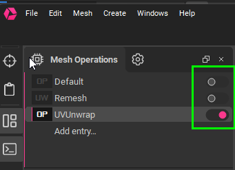 Mesh Operations